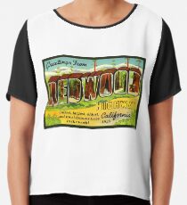 Blusa Redwood Highway Vintage Travel Calcomanía California