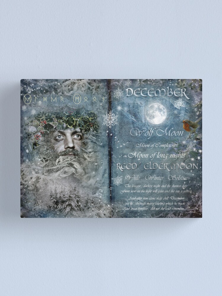 Alternate view of December : Reed/Elder Moon Canvas Print
