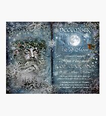 December : Reed/Elder Moon Photographic Print