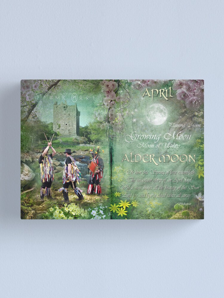 Alternate view of April : Alder Moon Canvas Print