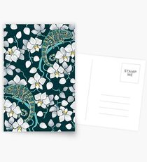 chameleons and orchids Postcards