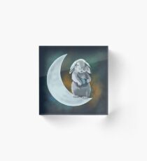 Moon rabbit Acrylic Block