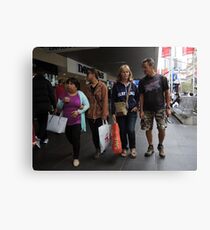 shoppers Canvas Print