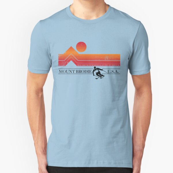 Mountain Sunset Slim Fit T-Shirt