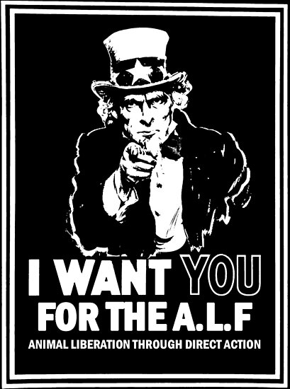 "Animal Liberation Front" Poster by ChatNoir01 | Redbubble