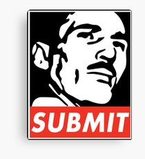 Helio Gracie Submit Canvas Print
