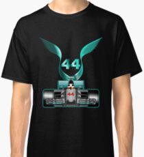 Lewis Hamilton on his car Classic T-Shirt