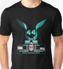 Lewis Hamilton on his car Unisex T-Shirt