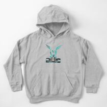Lewis Hamilton on his car Kids Pullover Hoodie