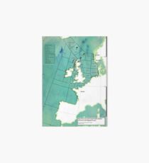 UK Shipping Forecast Map Art Board
