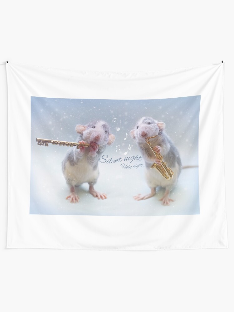 Alternate view of Merry Christmas! Tapestry
