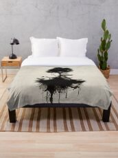 Last Tree Standing Throw Blanket