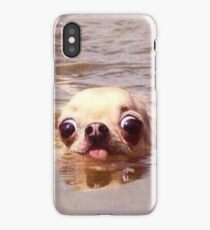 Swimming dog iPhone Case