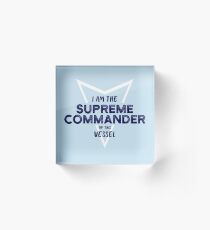 The Supreme Commander Acrylic Block