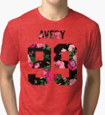 Jack Avery - Colorful Flowers Tri-blend T-Shirt