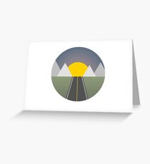 path through the mountains Greeting Card