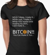 Making Bitcoin Shirt Women's Fitted T-Shirt