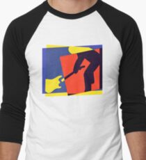 Rock Guitar Smash Men's Baseball ¾ T-Shirt