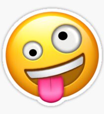 Verrücktes Gesicht Emoji Sticker