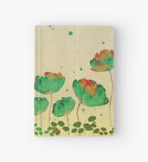Cuaderno de tapa dura "Green flowers & Dots"