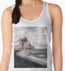 Stokksnes Icelandic Mountain Beach Sunset - Landscape Photography Women's Tank Top