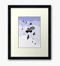 Cyborg Bird - how to fly Framed Print