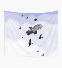 Cyborg Bird - how to fly Wall Tapestry