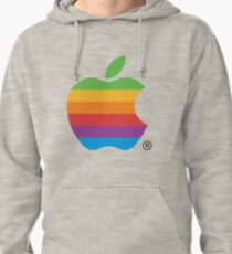 Rainbow Vintage Apple Logo Pullover Hoodie