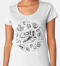 Geo-rex Vortex | Black Women's Premium T-Shirt