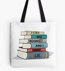 Ich mag große Bücher und ich kann nicht LIEBEN - Geschenke für Buchliebhaber und Leser Tasche