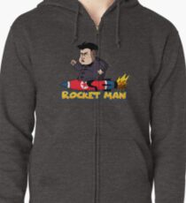 Sudadera con capucha y cremallera Rocketman Kim Jong Un