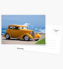 1933 Pontiac Deluxe 8 Touring Sedan IV Postcards