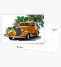 1933 Pontiac Deluxe 8 Touring Sedan Ia Postcards
