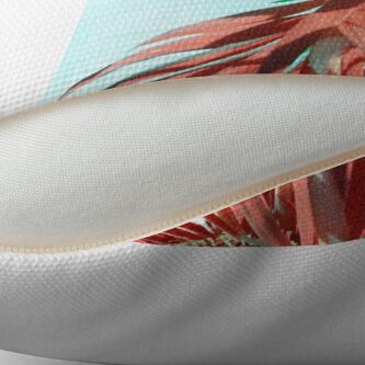 Alternate view of Red Gerbera - UK566/29 - www.lizgarnett.com Throw Pillow