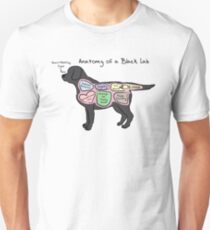 Anatomy of a Black Lab Unisex T-Shirt