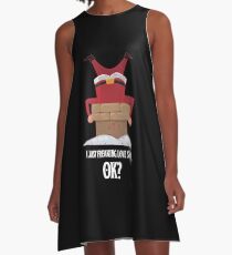 Love Christmas 2017, Santa Claus Costume A-Line Dress