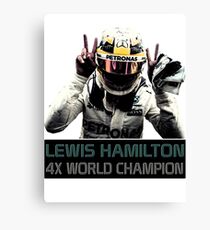 Lienzo Lewis Hamilton - 4x campeón del mundo de F1