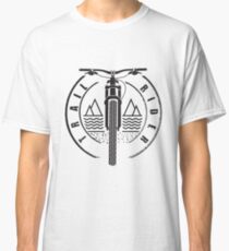 Trail Rider - Black - Mountain Bike Classic T-Shirt
