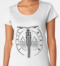 Trail Rider - Black - Mountain Bike Women's Premium T-Shirt