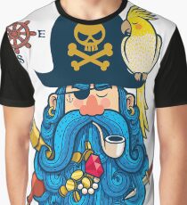 Pirate Portrait Graphic T-Shirt
