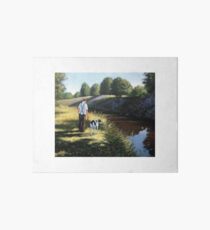 We were strolling down the river when these 2 kingfishers flashed by.. Art Board