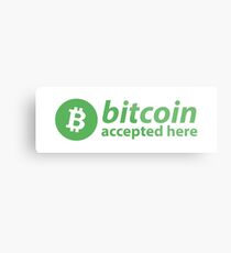 Bitcoin accepted here Metal Print