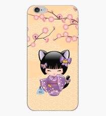 Neko Kokeshi Doll V2 iPhone Case
