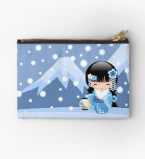 Winter Kokeshi Doll V2 Studio Pouch