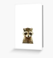 Little Raccoon Greeting Card