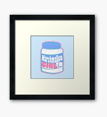 Marshmallow Girl - Creme ver. Framed Print