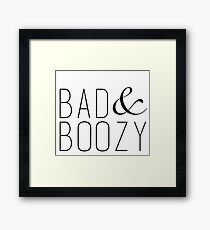 Schlechte & Boozy Gerahmtes Wandbild