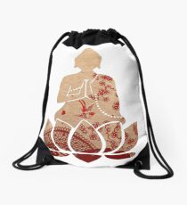 Buddhist Monk Drawstring Bag