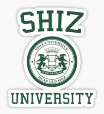 shiz university design Sticker