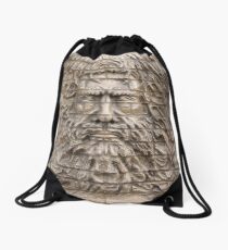 Old man Drawstring Bag